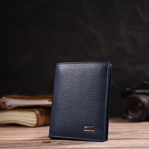 Мужской кожаный кошелек Canpellini 9х11.5х1 см acs0025635 - фото 6