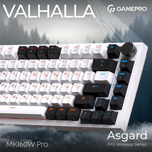 Клавиатура GamePro Asgard Valhalla MK160W Pro White - фото 7