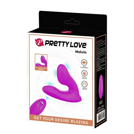 Масажер простати Pretty Love Melvin, 8.6 см фіолетовий