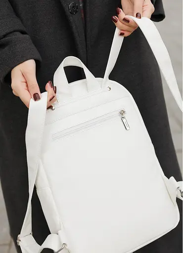 Женский рюкзак Sambag Brix Classic белый 35 х 25 х 12 см (14511008) - фото 5