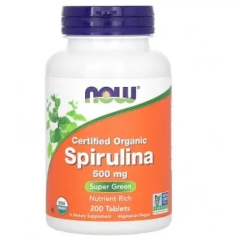 Спіруліна 500 мг у таблетках №200 Now Foods Spirulina - фото 1