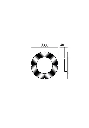 Бра Redo TATOO PL LED 7W 3000K BK (5.1.2) 01-2687 - фото 2