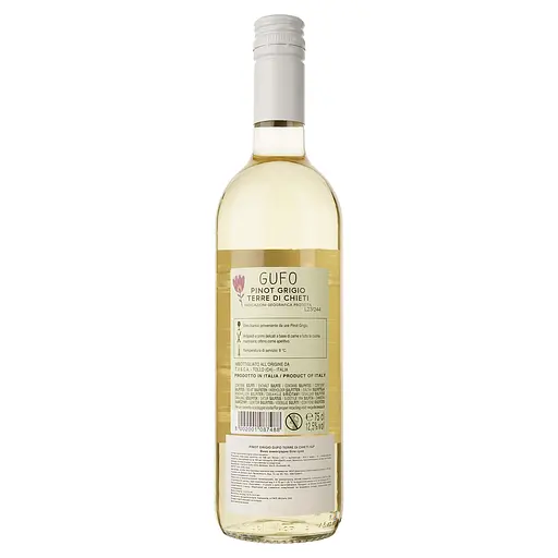 Вино Gufo Pinot Grigio Terre Di Chieti, белое, сухое, 0,75 л - фото 2