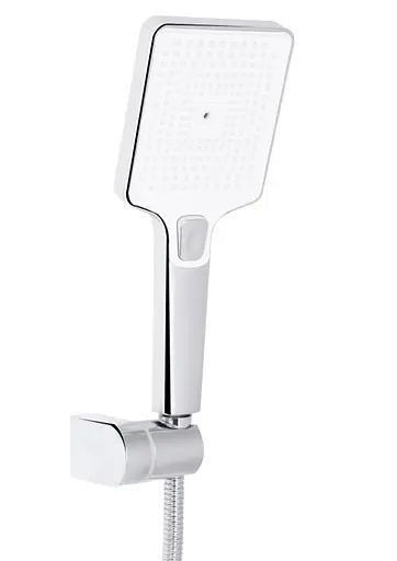 Смеситель для ванной Qtap Presto с душевым гарнитуром Chrome/White QTPRE2601CRW45578 - фото 4