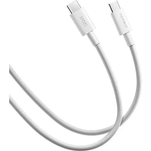 Кабель Xiaomi Braided USB-C to USB-C 6A 1m White (BHR087KGL) [153049] - фото 2