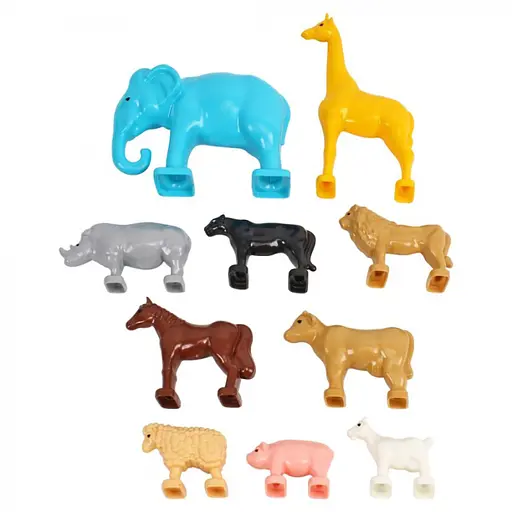 Детский игровой набор "Фигурки животных" 1102 домашние и дикие животные - фото 2