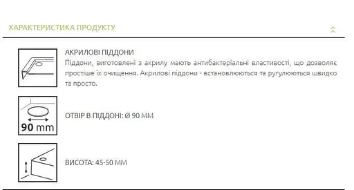 Душовий піддон Radaway Doros C 90 SDRC9090-01 - фото 6