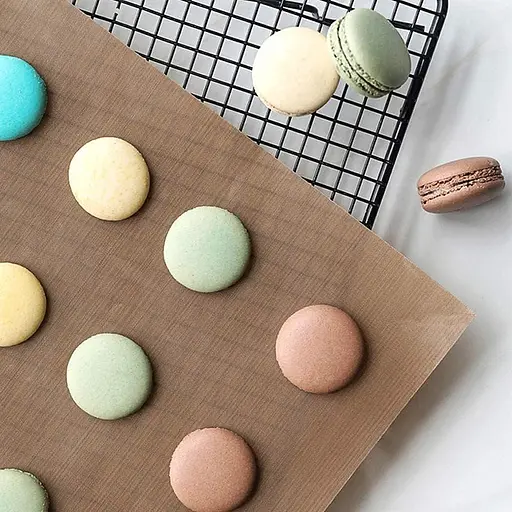 Набір з 8 листів тефлонових багаторазових прямокутних для випікання та грилю 33х45 см, Kitchen Master Коричневий 85682 - фото 9