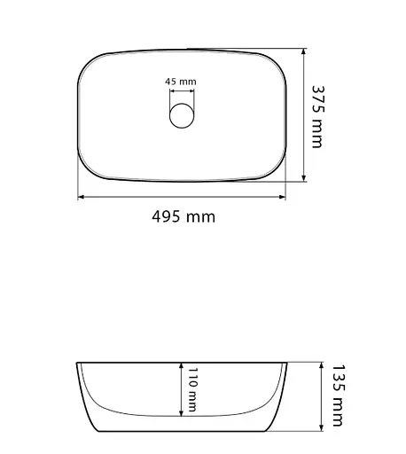 Умивальник VBI Olbia сірий камінь глянцевий накладний VBI-014302, Мармур - фото 3
