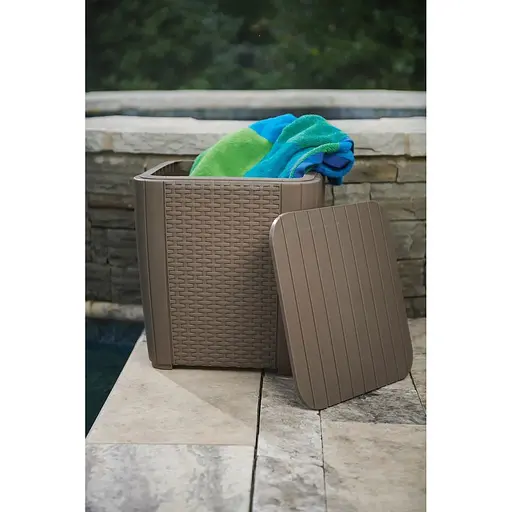 Стол-ящик пластиковый Keter Luzon Flat бежевый - фото 5