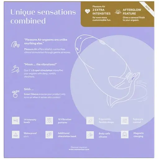 Подвійний стимулятор Womanizer Duo 2 Lilac - фото 10