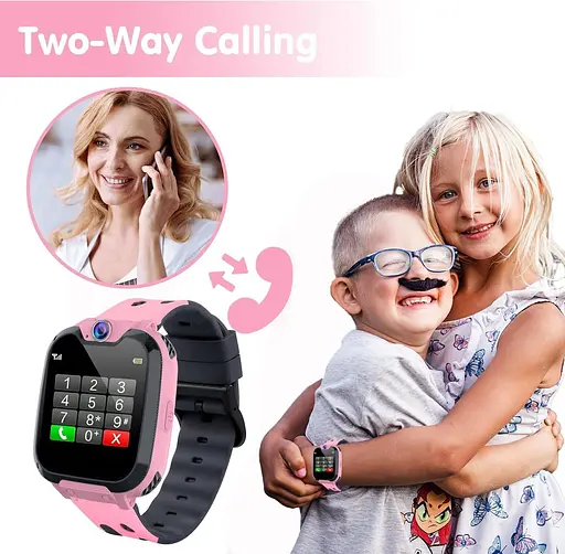 Детские умные часы для мальчиков и девочек, умные часы для детей с двусторонним вызовом SOS 16 игр HD камера - фото 2