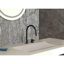 Змішувач для раковини Paffoni Light без донного клапана black matt LIG051NO, Чорний матовий - фото 2