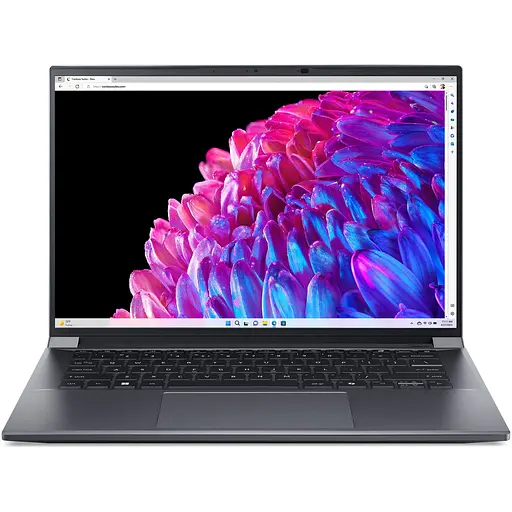 Ноутбук Acer Swift X 14 OLED SFX14-72G-5043 з процесором Intel Core Ultra 5 125H pana la 4.5GHz, 14.5'', 2.8K OLED 120Hz, 16GB LPDDR5X RAM, 1TB SSD, NVID Home, Steel сірий - фото 17