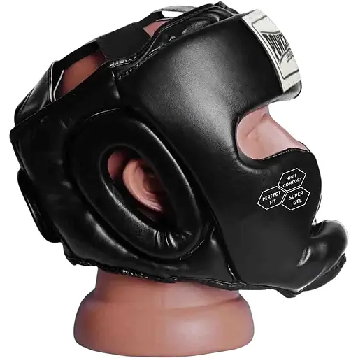 Боксерский тренировочный шлем PowerPlay 3043 XS Black - фото 3