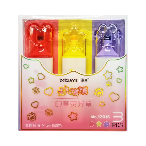 Набір фломастерів-печаток "Мікс" Bambi 12016-3, 3 шт Вид 1 - фото 1