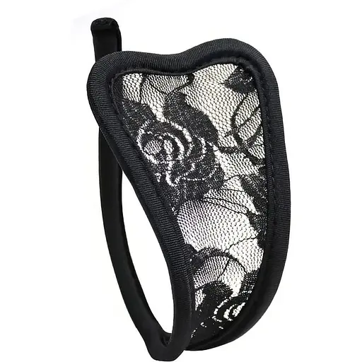 Стрінги-невидимки жіночі без лямок чорні S M