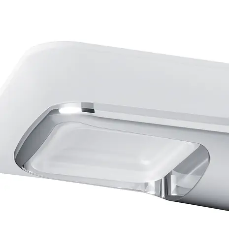 Мильниця Am.Pm Inspire 2.0 скляна з настінним тримачем хром A50A34200, Хром - фото 7