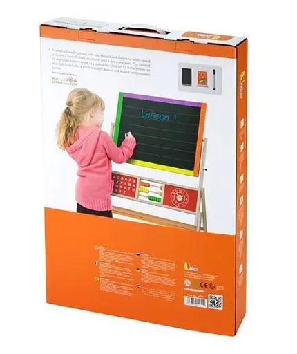 Деревянный мольберт Viga Toys 50951 двусторонний магнитный - фото 7