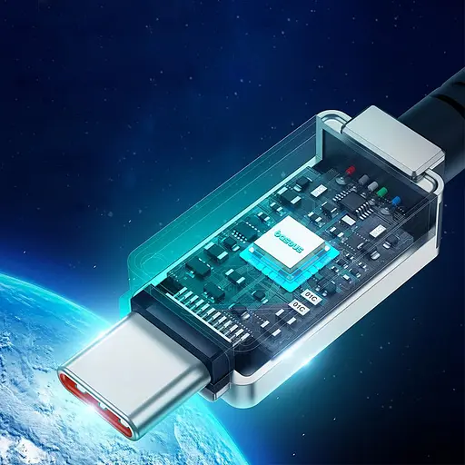 Дата кабель Baseus Unbreakable Series Fast Charging Type-C to Type-C 100W 1m (P10355800111-0) Stellar White - фото 4