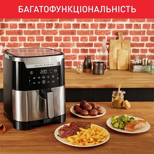 Мультипіч Tefal EasyFry&Grill XXL 1830 Вт чорно-сіра (EY801D15) - фото 14