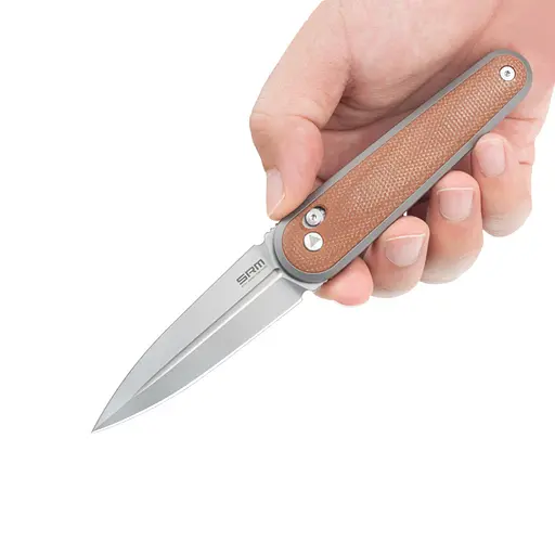 Ніж складаний SRM Twin 251MB-MN, коричневий - фото 9