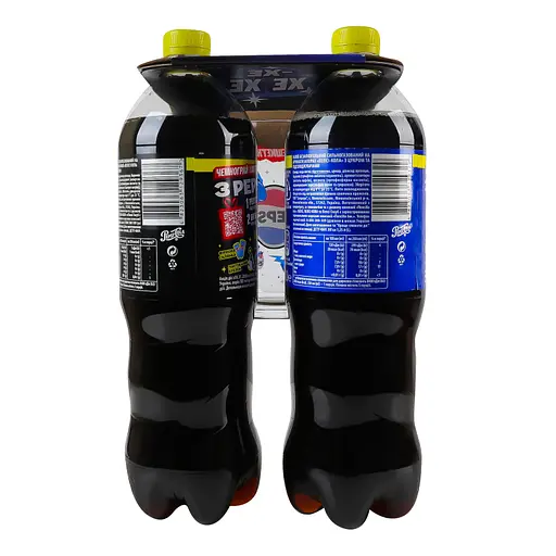 Набір напоїв безалкогольних новорічний Pepsi Кола 1.25 л + Pepsi Нуль цукру 1.25 л + склянка Pepsi 260 мл - фото 4