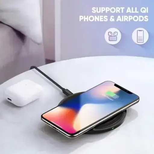 Беспроводная зарядка Ugreen ED032 10W Qi Wireless Charging Pad черная - фото 3