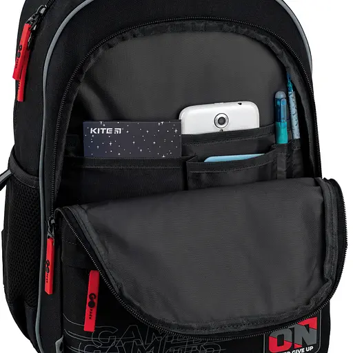 Рюкзак GoPack Education 182M Born To Win Чорний (GO26-182M-5) - фото 11