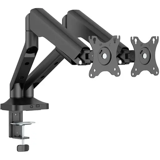 Кронштейн настільний для 2 моніторів 17-35 дюймів Officepro MA-442-B Black - фото 4