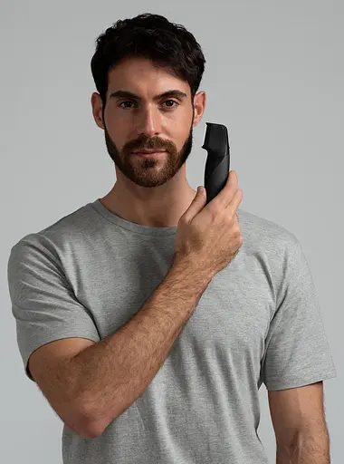 Триммер Panasonic для бороды, усов, головы и тела, сеть+акум., насадок-2, чехол, быстрая зарядка, черно-золотой - фото 2