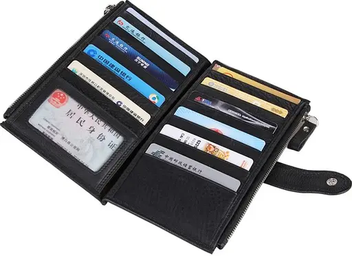 Мужской кожаный кошелек Vintage 11х20 см acs0015205 - фото 7