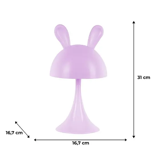 Світильник-нічник Kite LED з акумулятором Simple Bunny фіолетовий (K25-317-1-5) - фото 5