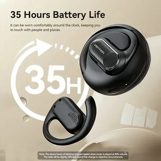Навушники TWS Vention OpenBeat O11 Black - фото 6