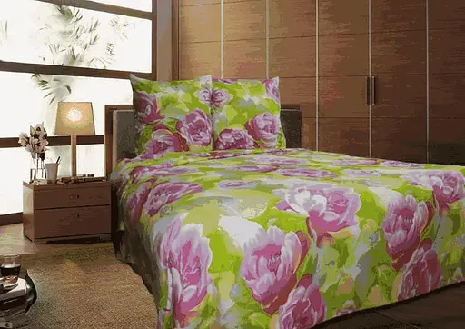 Простынь на резинке 120х60 см цвет Зеленый 249771