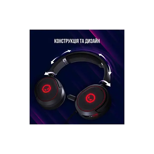 Наушники Lorgar Kaya 460 Gaming RGB USB Black LRG-GHS460 - фото 6