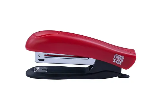 Степлер пластиковый, до 10 листов, скобы №10, красный