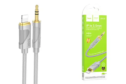 Кабель Hoco upa30 - conversion cable iphone Lightning - 3.5 мм 6942007625517 - фото 3