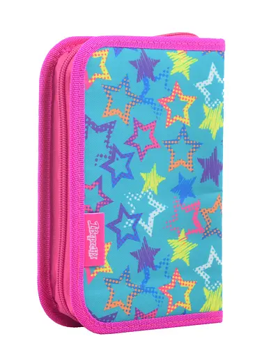 Шкільний пенал твердий одинарний з двома клапанами Stars, 20.5*13*3.6 - фото 3