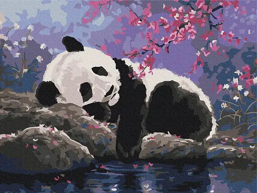 Картина за номерами на підрамнику Brushme Солодкий сон панди