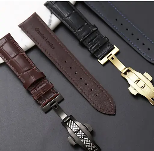 Ремінець коричневий DeLuxe кліпсовий розмір 22 - фото 5