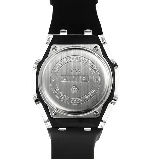 Наручний годинник чоловічий Skmei 2100 Black Black, 2100BKBK (18437) - фото 6