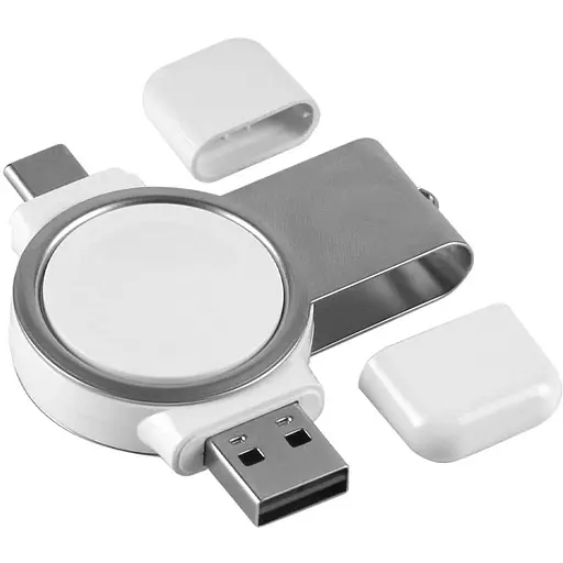 Бездротовий зарядний пристрій Apple Magnetic for Apple Watch Type-C male USB male White