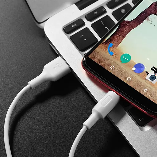 Кабель Hoco X25 USB для Type-C 1 м белый - фото 1