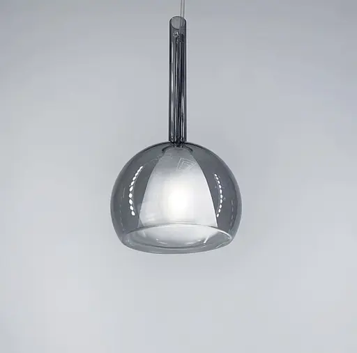 Підвісний світильник в ніжному відтінку плафону графіт Line.F Діаметр плафону 13 см - фото 2