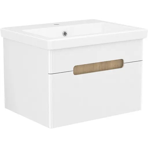 Тумба з умивальником Volle Solo 60 см Білий 1910.326007 - фото 1