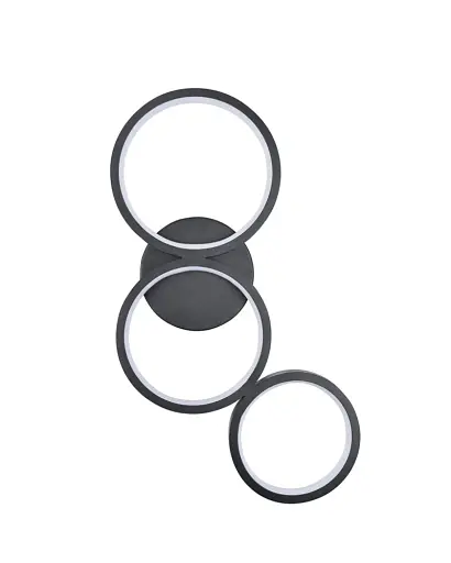 Бра, настінний світильник Goldlux 331038 Flamenco LED 1x23W 4000K 36000Lm IP20 чорний - фото 1