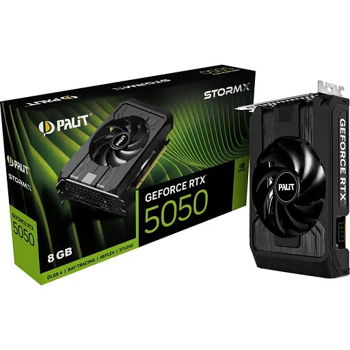 Видеокарта Palit RTX 5050 8GB StormX (NE65050019P1-GB2070F) (GDDR6, 128 bit, PCI-E v5.0 x8) - фото 8
