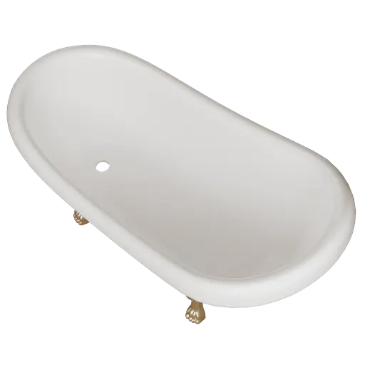 Ванна отдельностоящая матовая Amdcon Symphony 167x78 черная из литого камня бронзовые ножки SYMFONYA_167_br_BLACK_MAT Черный матовый - фото 9