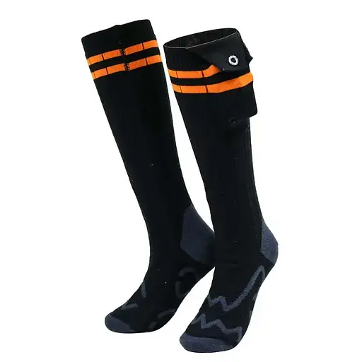 Носки KC-S0029 с подогревом и блоком питания 4000mAh на дистанционном управлении (Серые) - фото 5